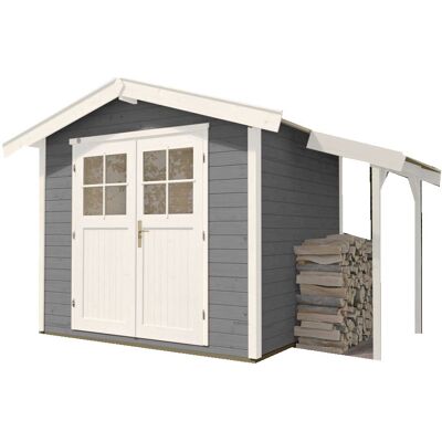 Weka Gartenhaus Zoey 296 x 205 cm grau mit Fußboden Weka Gartenhaus Zoey 296 x 205 cm grau mit Fußboden