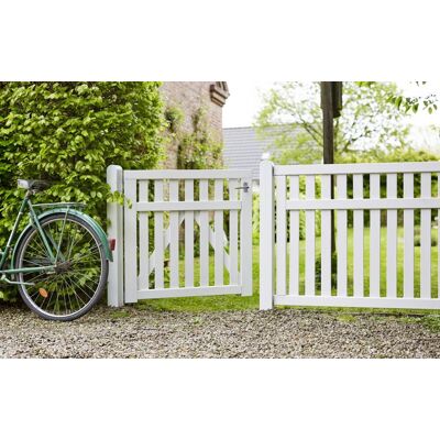 Plus Einzeltor Country 150 x 98 cm weiß Plus Einzeltor Country 150 x 98 cm weiß