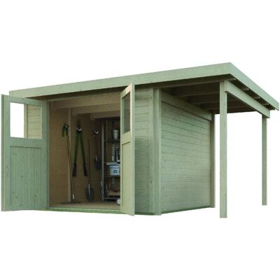 Weka Gartenhaus Mina 369 x 250 cm natur mit Fußboden Weka Gartenhaus Mina 369 x 250 cm natur mit Fußboden