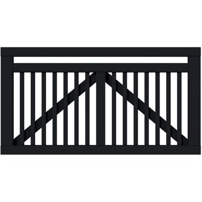 Plus Tor Linea 150 x 80 cm RAL 9005 Schwarz Plus Tor Linea 150 x 80 cm RAL 9005 Schwarz