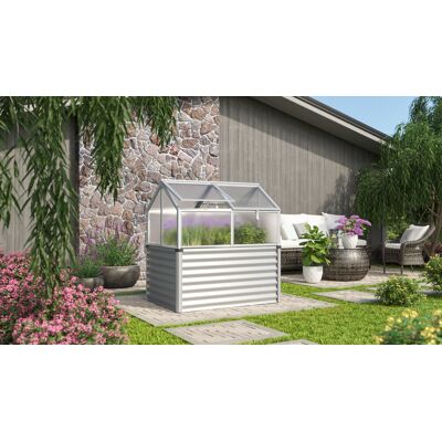 VITAVIA Zola Hochbeet - Silber, 89x134.5x126.7 cm VITAVIA Zola Hochbeet - Silber, 89x134.5x126.7 cm