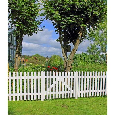 Plus Vorgartenzaun Skagen 150 x 80 cm weiß Plus Vorgartenzaun Skagen 150 x 80 cm weiß