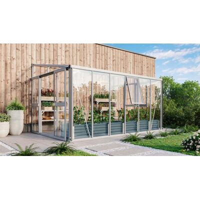 Vitavia Anlehngewächshaus Helena 10200 268 x 407 cm 3 mm ESG Vitavia Anlehngewächshaus Helena 10200 268 x 407 cm 3 mm ESG