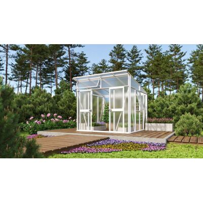 VITAVIA Aura 7800 Gewächshaus - Pultdach, 7,8 m², weiß VITAVIA Aura 7800 Gewächshaus - Pultdach, 7,8 m², weiß