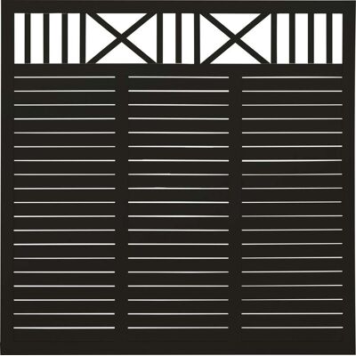 Plus Zaun Nostalgi 180 x 180 cm RAL 9005 Schwarz Plus Zaun Nostalgi 180 x 180 cm RAL 9005 Schwarz