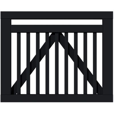 Plus Tor Linea 100 x 80 cm RAL 9005 Schwarz Plus Tor Linea 100 x 80 cm RAL 9005 Schwarz