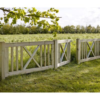 Plus Zaun Rom Holz 150 × 75 cm natur Plus Zaun Rom Holz 150 × 75 cm natur