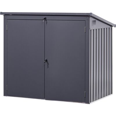 Elmar Jung Mülleimer-Garage - 158 x 101 x 113/134 cm - Anthrazit - Mülleimer Garage Elmar Jung Mülleimer-Garage - 158 x 101 x 113/134 cm - Anthrazit - Mülleimer Garage