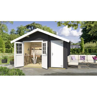 Weka Gartenhaus Luisa 370 x 250 cm anthrazit mit Fußboden Weka Gartenhaus Luisa 370 x 250 cm anthrazit mit Fußboden