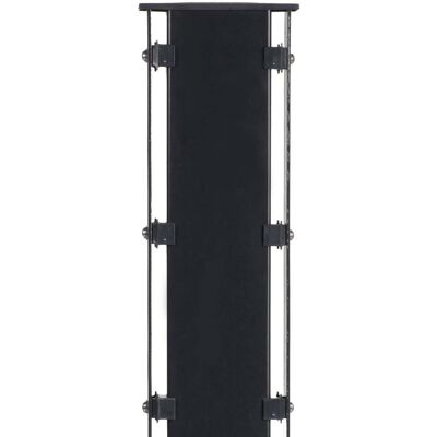 FLORAWORLD Zaunpfosten Stahl 4 x 140 x 140 cm Grau FLORAWORLD Zaunpfosten Stahl 4 x 140 x 140 cm Grau