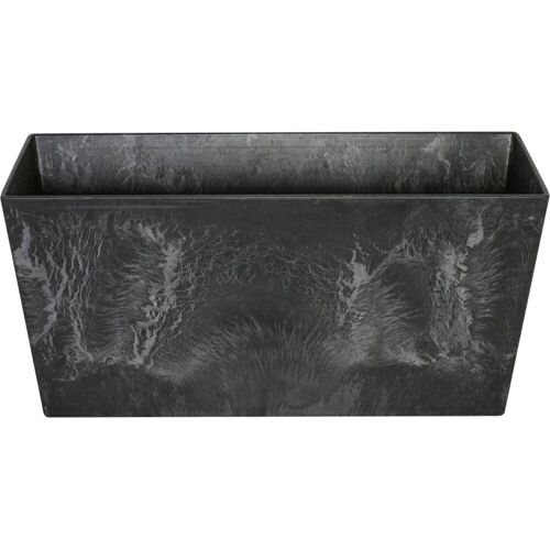 Artstone Blumenkasten Ella 37cm 17 x 17 cm, schwarz