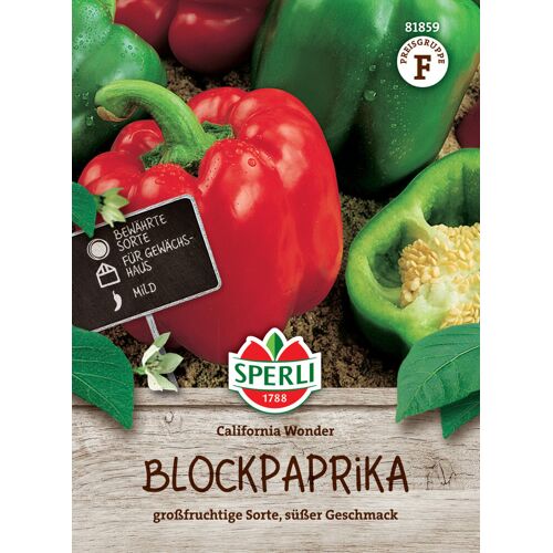 Sperli Blockpaprika California Wonder für ca. 40 Pflanzen