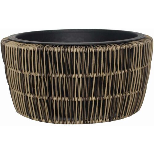 TrendLine Polyrattan Schale Ø 36 x 17 cm mit Einsatz