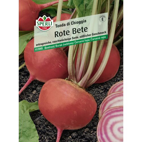 Sperli Saatgut Rote Bete Tonda di Chioggia für bis zu 5-7 lfd. Meter