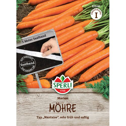 Sperli Saatgut Möhren Marion F1 Saatband für bis zu 5 lfd. Meter