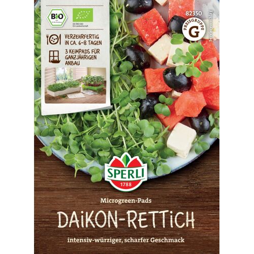 Sperli BIO Microgreen-Pads Daikon-Rettich