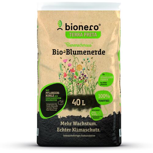 bionero Bio Blumenerde Bienenschmaus 40 L torffrei