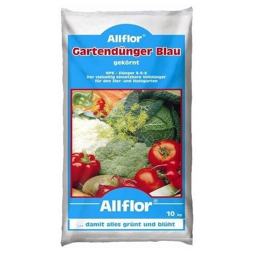 Allflor Gartendünger Blau 10kg für ca. 330 m², NPK Dünger 8-8-8