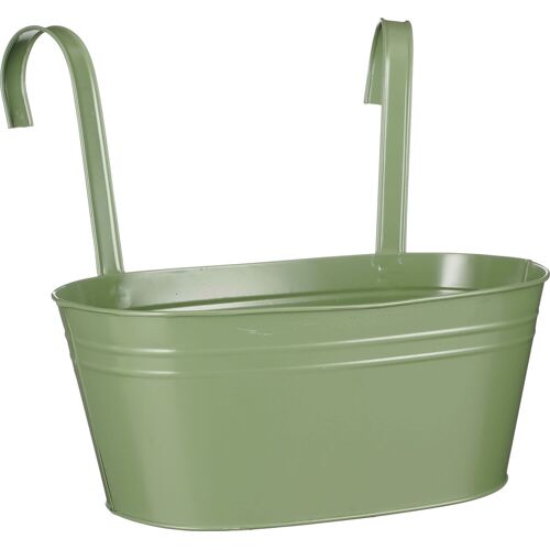 Mica Decorations Topf Joey Eisen 13,5 x 30 x 17 cm hängend grün