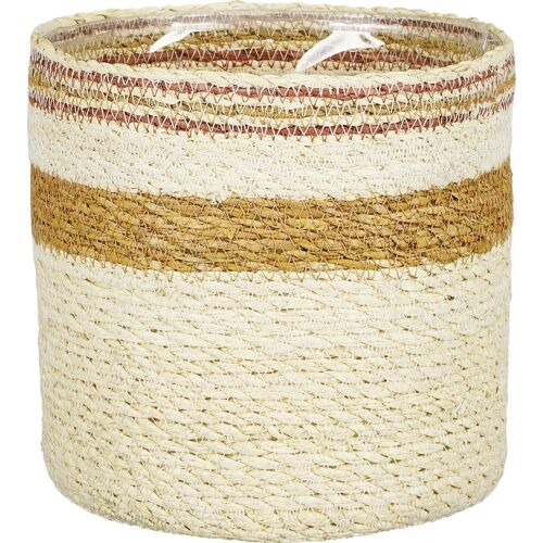 Mica Decorations Mica Übertopf Korb Jameson Ø 20 x 20 cm Seegras gelb