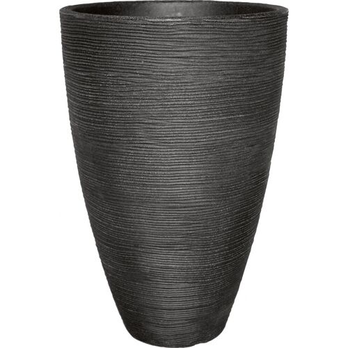 Geli Pflanztopf mit Rillen Ø 40 x 60 cm anthrazit