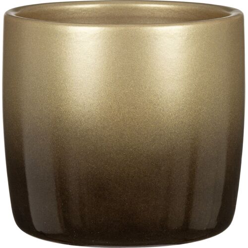 Scheurich Übertopf gold 13,5 x 13,5 cm Keramik