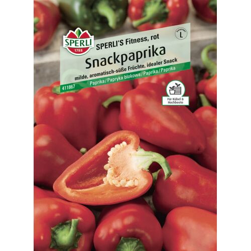 Sperli Saatgut Snackpaprika Fitness rot F1 für ca. 5 Pflanzen