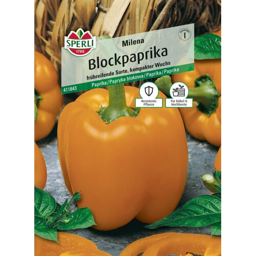 Sperli Blockpaprika Milena F1 für ca. 7 Pflanzen
