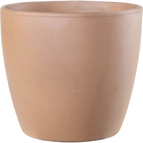 Deroma Pflanztopf Egg Pot White Garden Terrakotta Ø 25 x 22 cm