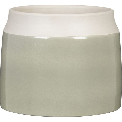 Scheurich Übertopf Serie Verde 717 Keramik grün-beige Ø 18 x 17 cm