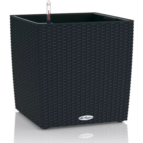 Lechuza Pflanzgefäß Cube Cottage 30 graphitschwarz