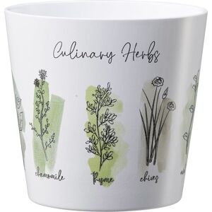 Scheurich Übertopf Culinary Herbs Ø 14 x 13,2 cm weiß-grün Scheurich Übertopf Culinary Herbs Ø 14 x 13,2 cm weiß-grün