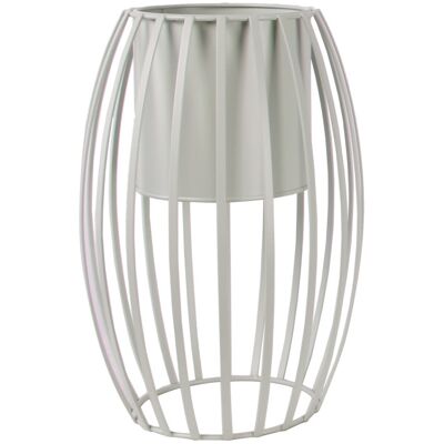 TrendLine Pflanztopf Metall Ø 20,5 x 30 cm weiß TrendLine Pflanztopf Metall Ø 20,5 x 30 cm weiß