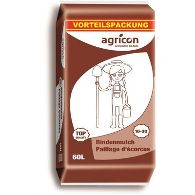 Agricon Rindenmulch Vorteilspackung 10 bis 30 mm 60 l Agricon Rindenmulch Vorteilspackung 10 bis 30 mm 60 l