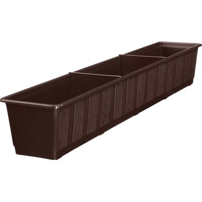 Geli Blumenkasten Standard 100 cm braun Geli Blumenkasten Standard 100 cm braun