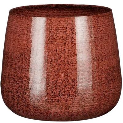 Mica Decorations Blumentopf Eisen Benson Ø 19 x 16 cm dunkel rot Mica Decorations Blumentopf Eisen Benson Ø 19 x 16 cm dunkel rot