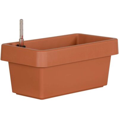 Geli Bewässerungsblumenkasten Viva Kunststoff terrakotta 40 cm Geli Bewässerungsblumenkasten Viva Kunststoff terrakotta 40 cm