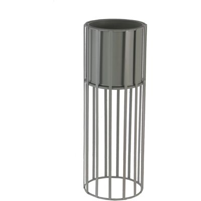TrendLine Pflanztopf Metall Ø 14 x 40 cm weiß TrendLine Pflanztopf Metall Ø 14 x 40 cm weiß
