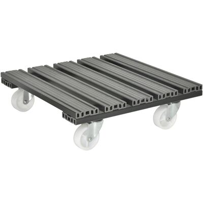 Wagner-System WAGNER Pflanzenroller WPC eckig 38,5 x 38,5 cm Tragkraft bis max. 120 kg Wagner-System WAGNER Pflanzenroller WPC eckig 38,5 x 38,5 cm Tragkraft bis max. 120 kg