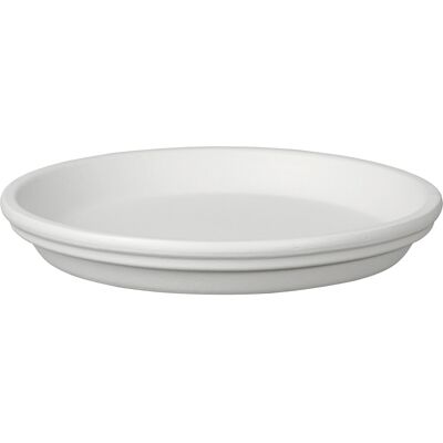 DEROMA Bigband Untersetzer Ø 36 cm Terrakotta weiß DEROMA Bigband Untersetzer Ø 36 cm Terrakotta weiß