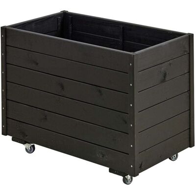 Plus Pflanzkasten mit Räder RAL 9005 Schwarz Plus Pflanzkasten mit Räder RAL 9005 Schwarz