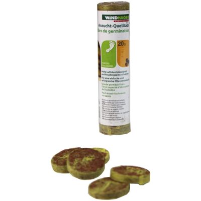 Windhager Kokosquelltabs 3,5 cm, 20 Stück Windhager Kokosquelltabs 3,5 cm, 20 Stück