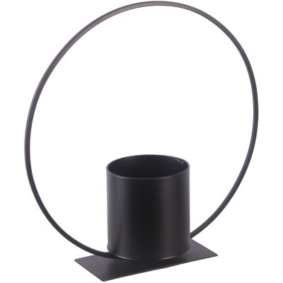 TrendLine Pflanztopf Metall Ø 12,5 x 40 cm schwarz TrendLine Pflanztopf Metall Ø 12,5 x 40 cm schwarz