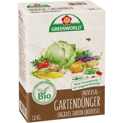 ASB Greenworld Bio Universal Gartendünger 1,8 kg ASB Greenworld Bio Universal Gartendünger 1,8 kg