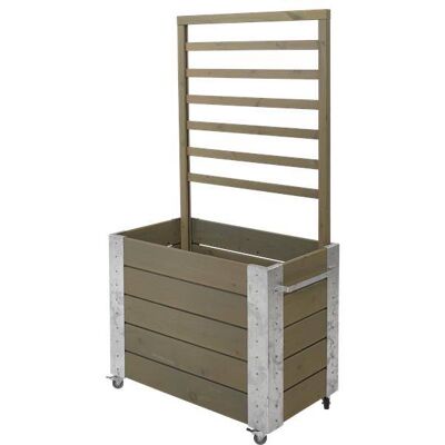 Plus Raumteiler Cubic 87x50x155cm graubraun 87 x 50 x 155 cm, mit Räder Plus Raumteiler Cubic 87x50x155cm graubraun 87 x 50 x 155 cm, mit Räder