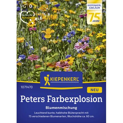 Kiepenkerl Profi-Line Blumensamen Blumenmischung Peters Farbexplosion 2 g für ca. 2 - 3 m² Kiepenkerl Profi-Line Blumensamen Blumenmischung Peters Farbexplosion 2 g für ca. 2 - 3 m²