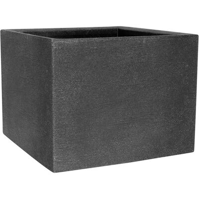 Geli Pflanztopf Kubus 50 x 50 x 42 cm anthrazit Geli Pflanztopf Kubus 50 x 50 x 42 cm anthrazit