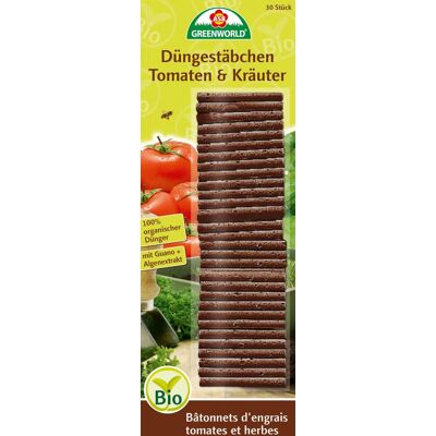 ASB Greenworld Bio Tomaten- und Kräuter Düngestäbchen 30 Stück ASB Greenworld Bio Tomaten- und Kräuter Düngestäbchen 30 Stück