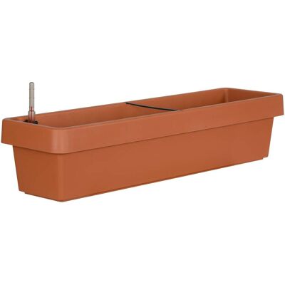 Geli Bewässerungsblumenkasten Viva Kunststoff terrakotta 80 cm Geli Bewässerungsblumenkasten Viva Kunststoff terrakotta 80 cm