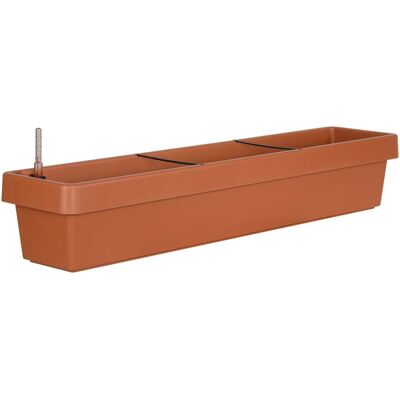 Geli Bewässerungsblumenkasten Viva Kunststoff terrakotta 100 cm Geli Bewässerungsblumenkasten Viva Kunststoff terrakotta 100 cm